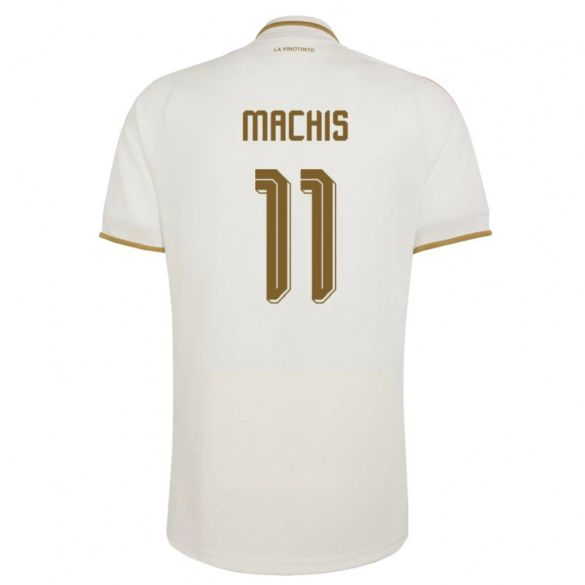 Danxen Män Venezuela Darwin Machís #11 Off-White Gul Bortatröja Matchtröjor 26-28 Tröjor T-Tröja