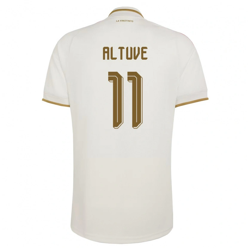 Danxen Män Venezuela Oriana Altuve #11 Off-White Gul Bortatröja Matchtröjor 26-28 Tröjor T-Tröja