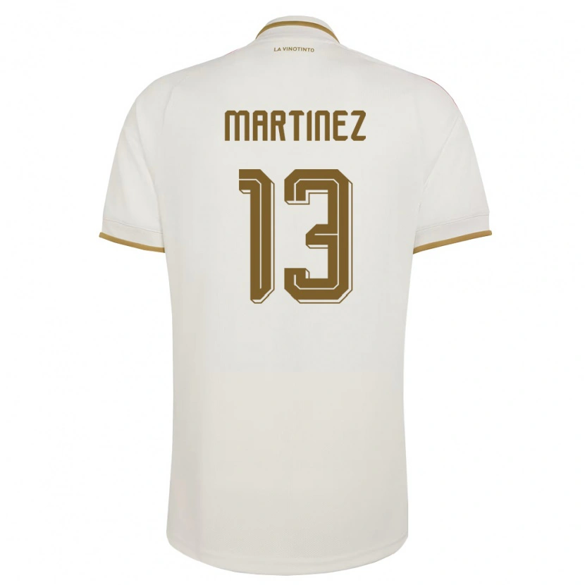 Danxen Män Venezuela José Martínez #13 Off-White Gul Bortatröja Matchtröjor 26-28 Tröjor T-Tröja