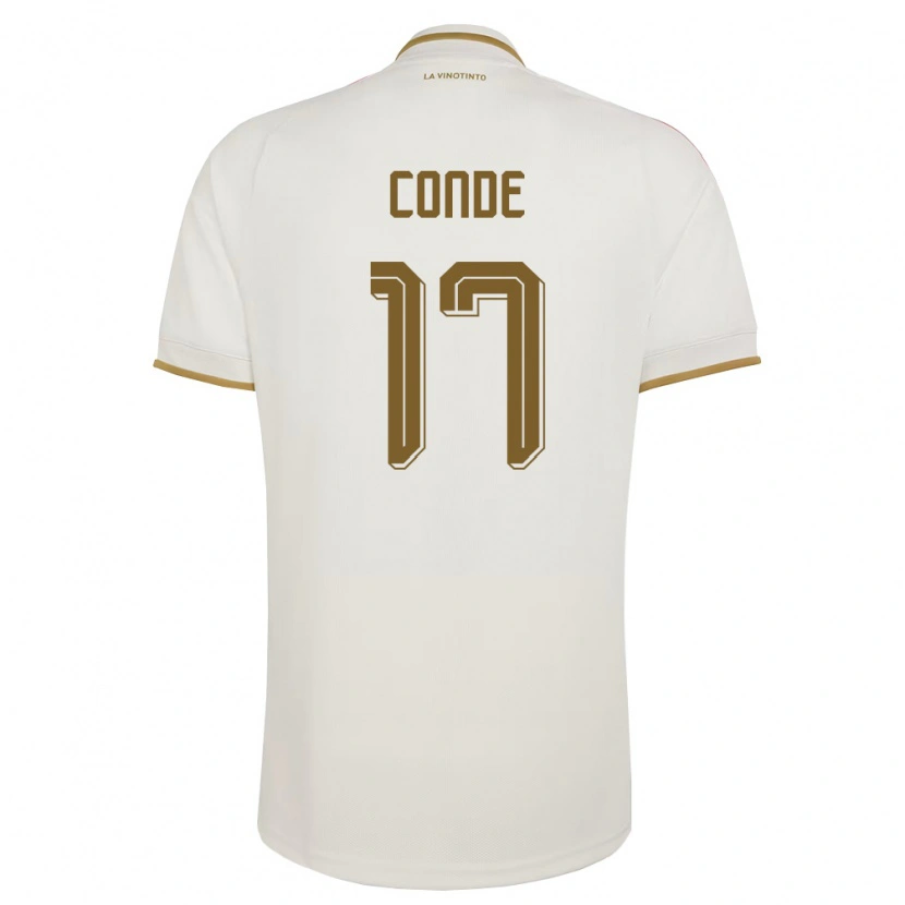 Danxen Män Venezuela Óscar Conde #17 Off-White Gul Bortatröja Matchtröjor 26-28 Tröjor T-Tröja