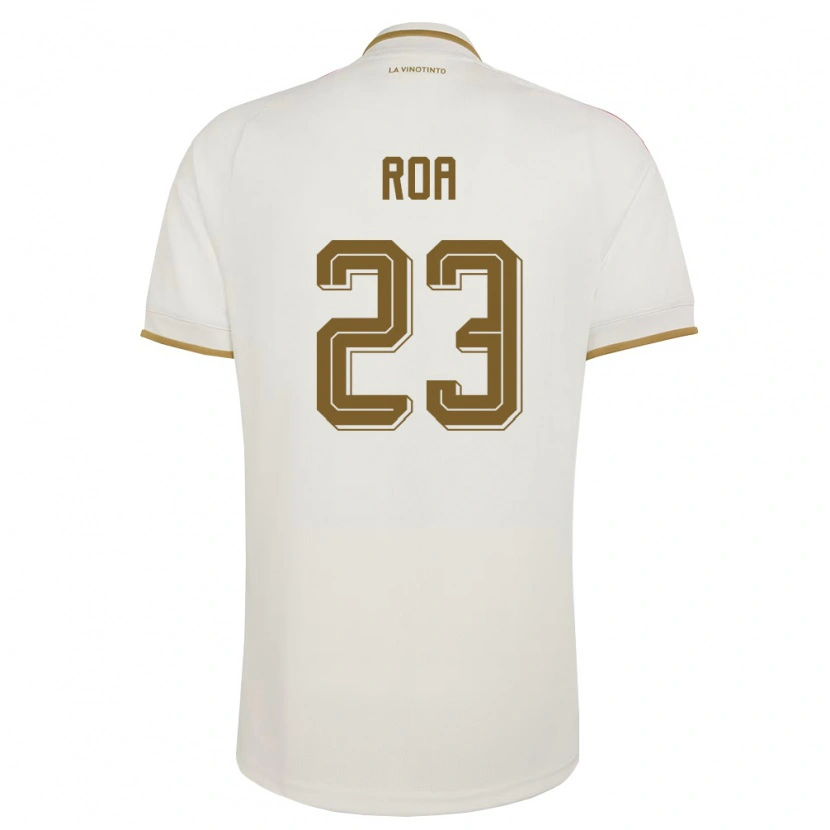 Danxen Män Venezuela Keiber Roa #23 Off-White Gul Bortatröja Matchtröjor 26-28 Tröjor T-Tröja