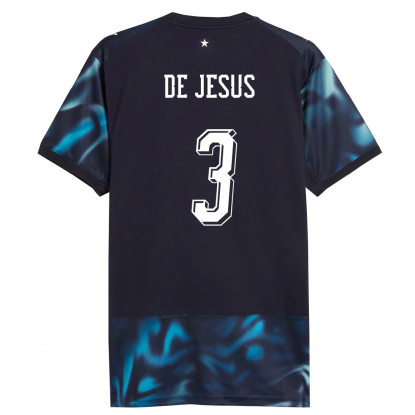 Danxen Män Paraguay Ronaldo De Jesús #3 Marin Himmelblå Bortatröja Matchtröjor 26-28 Tröjor T-Tröja