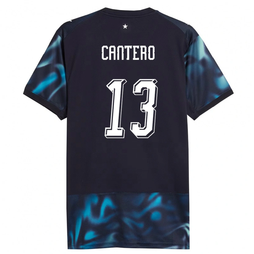 Danxen Män Paraguay Alexis Cantero #13 Marin Himmelblå Bortatröja Matchtröjor 26-28 Tröjor T-Tröja