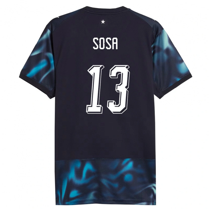 Danxen Män Paraguay Alex Sosa #13 Marin Himmelblå Bortatröja Matchtröjor 26-28 Tröjor T-Tröja