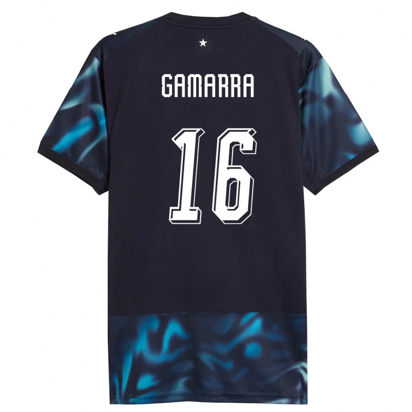 Danxen Män Paraguay Ariel Gamarra #16 Marin Himmelblå Bortatröja Matchtröjor 26-28 Tröjor T-Tröja