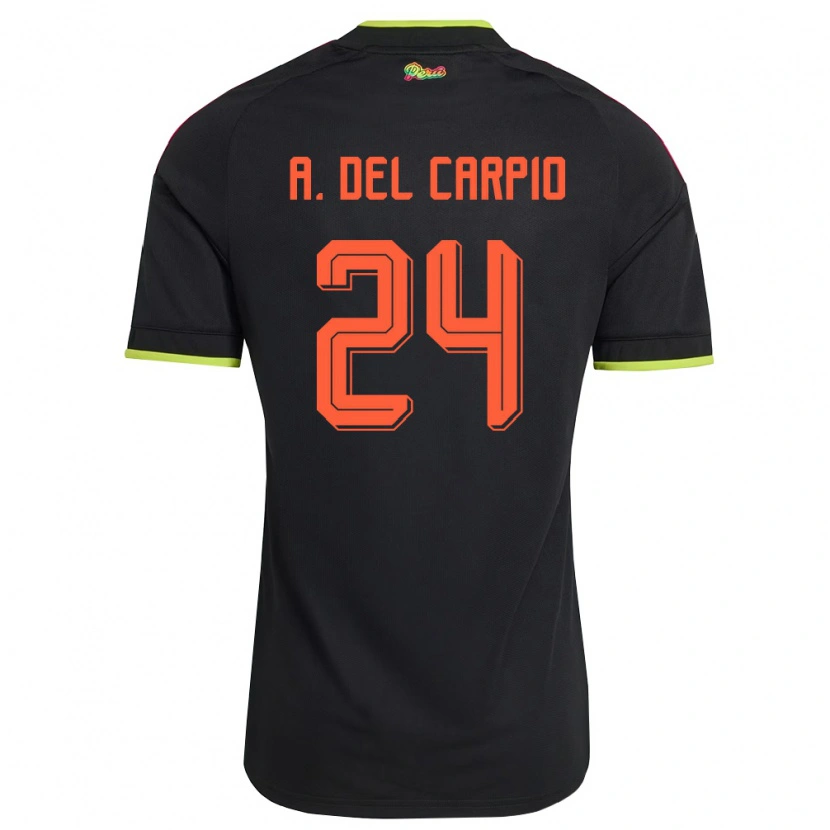 Danxen Män Peru Annie Del Carpio #24 Svart Gul Rosa Bortatröja Matchtröjor 26-28 Tröjor T-Tröja