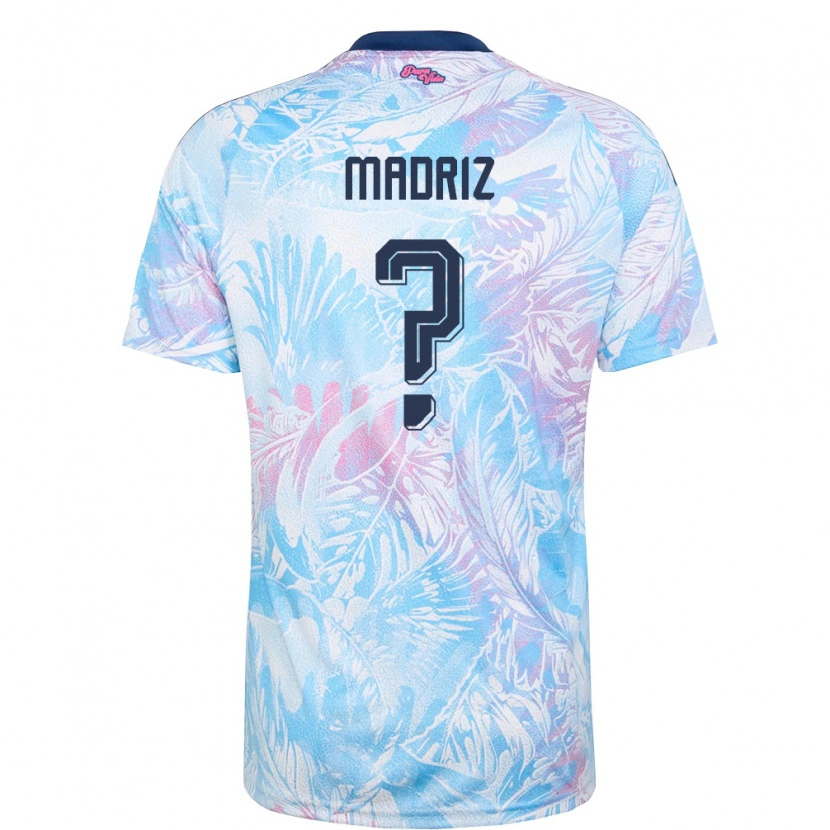 Danxen Män Costa Rica Abraham Madriz #0 Himmelblå Marin Rosa Bortatröja Matchtröjor 26-28 Tröjor T-Tröja