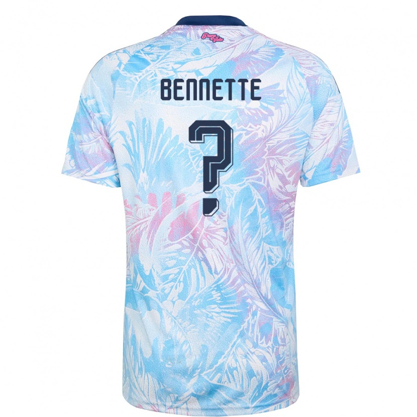 Danxen Män Costa Rica Jewison Bennette #0 Himmelblå Marin Rosa Bortatröja Matchtröjor 26-28 Tröjor T-Tröja