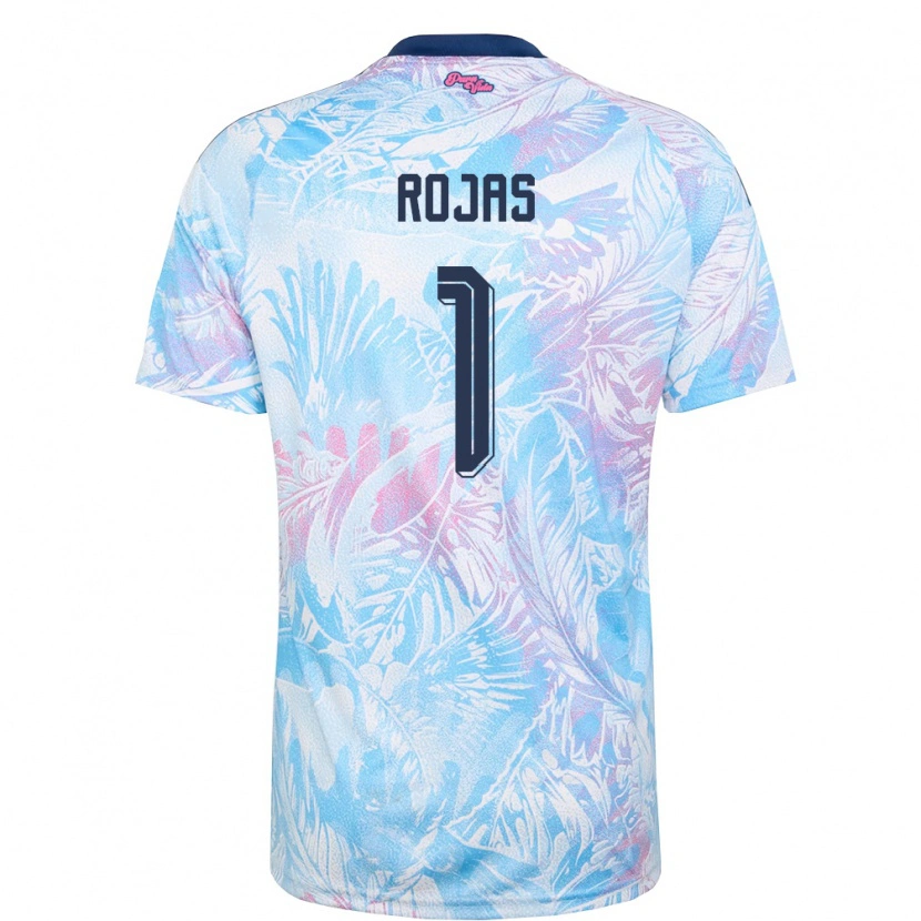 Danxen Män Costa Rica Berny Rojas #1 Himmelblå Marin Rosa Bortatröja Matchtröjor 26-28 Tröjor T-Tröja