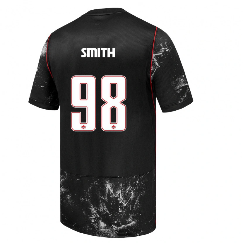 Danxen Män Kanada Olivia Smith #98 Svart Vit Röd Bortatröja Matchtröjor 26-28 Tröjor T-Tröja