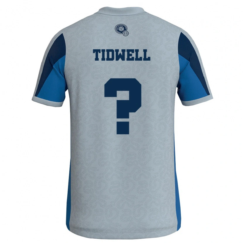 Danxen Män El Salvador Zander Tidwell #0 Vit Himmelblå Bortatröja Matchtröjor 26-28 Tröjor T-Tröja