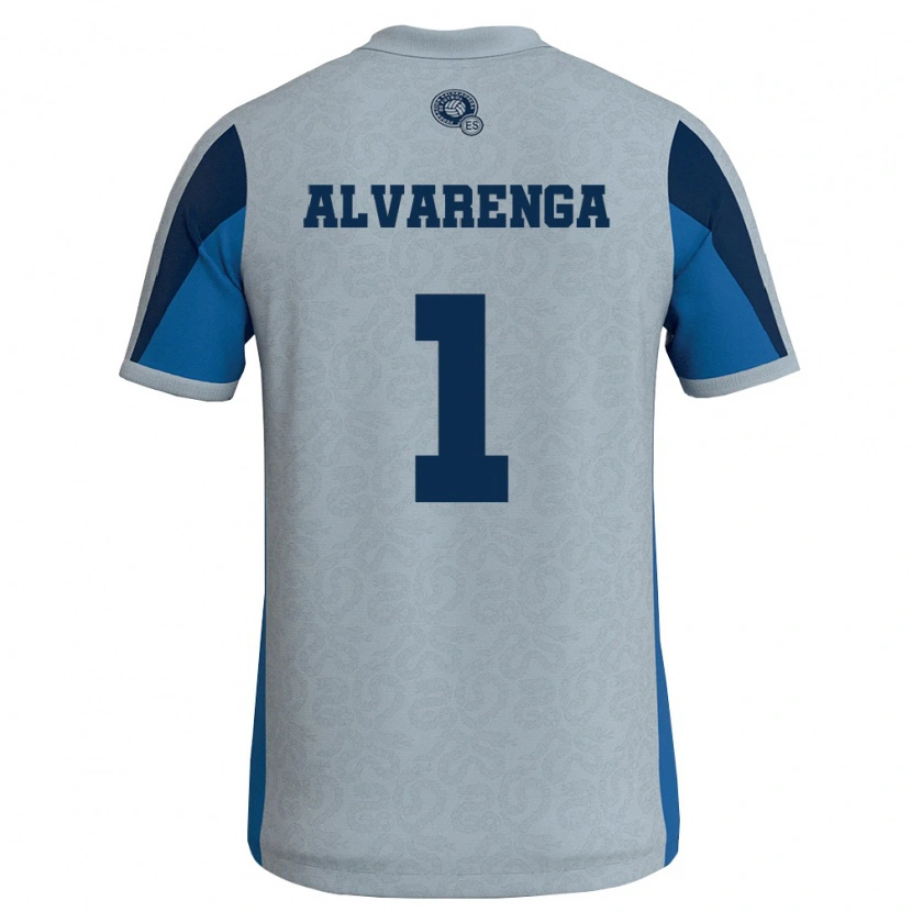 Danxen Män El Salvador José Alvarenga #1 Vit Himmelblå Bortatröja Matchtröjor 26-28 Tröjor T-Tröja