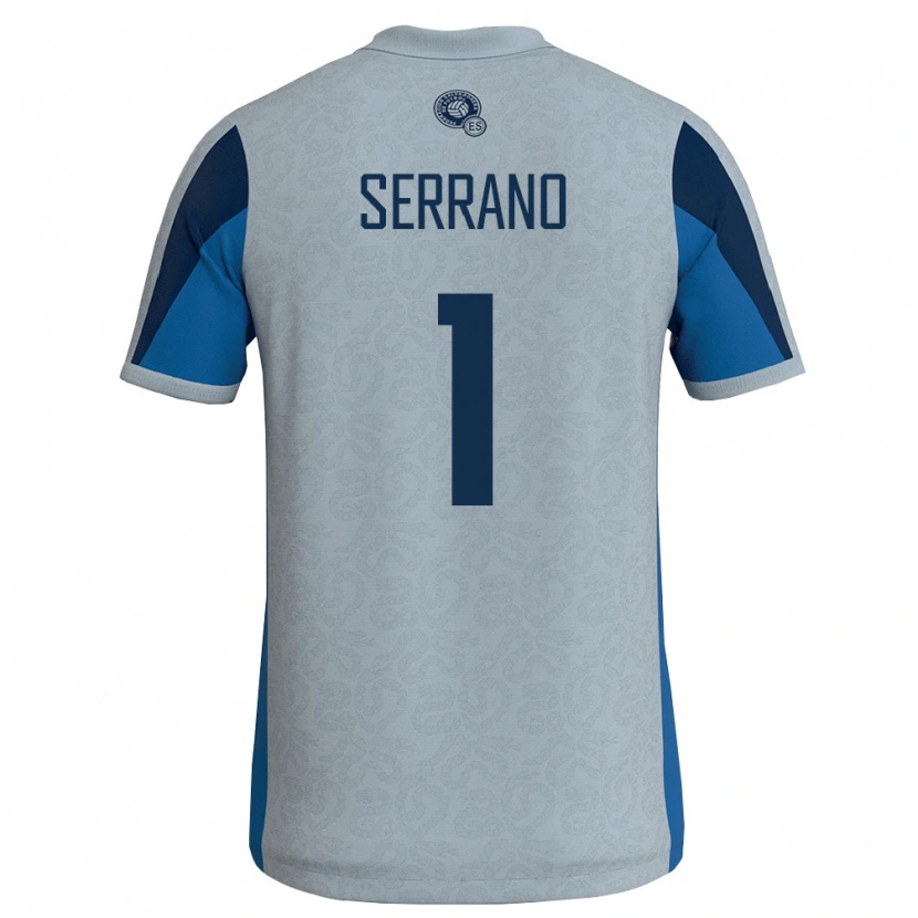 Danxen Män El Salvador Idalia Serrano #1 Vit Himmelblå Bortatröja Matchtröjor 26-28 Tröjor T-Tröja