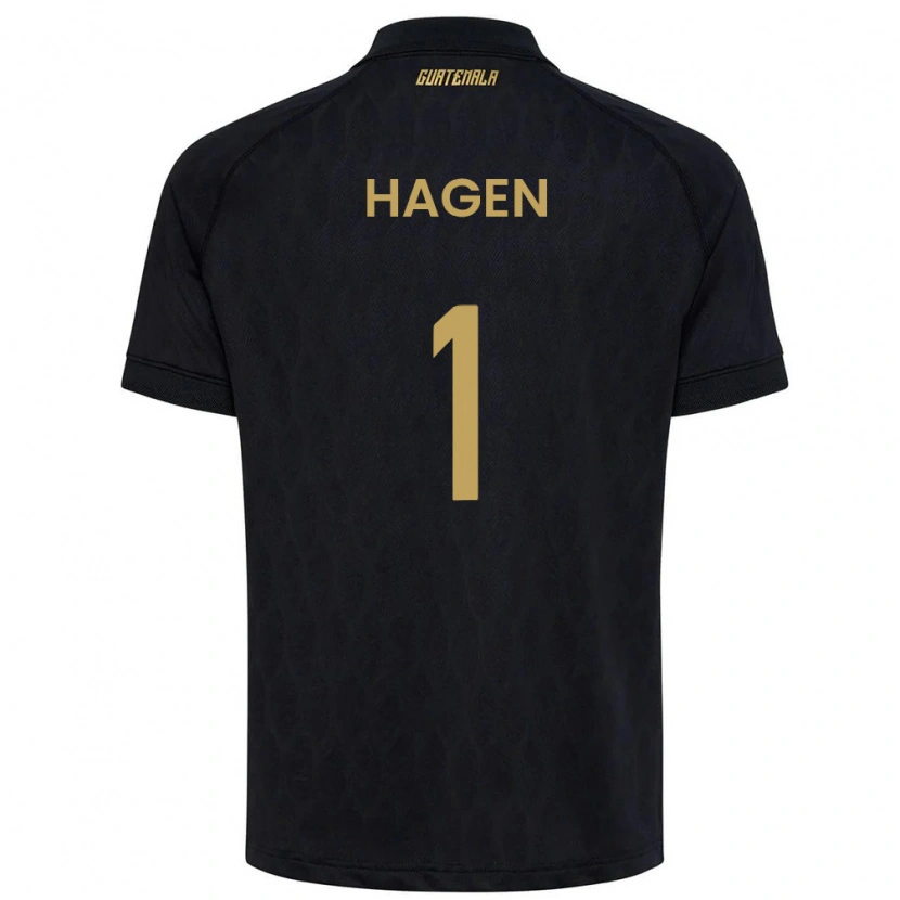 Danxen Män Gwatemala Nicholas Hagen #1 Svart Himmelblå Vit Bortatröja Matchtröjor 26-28 Tröjor T-Tröja