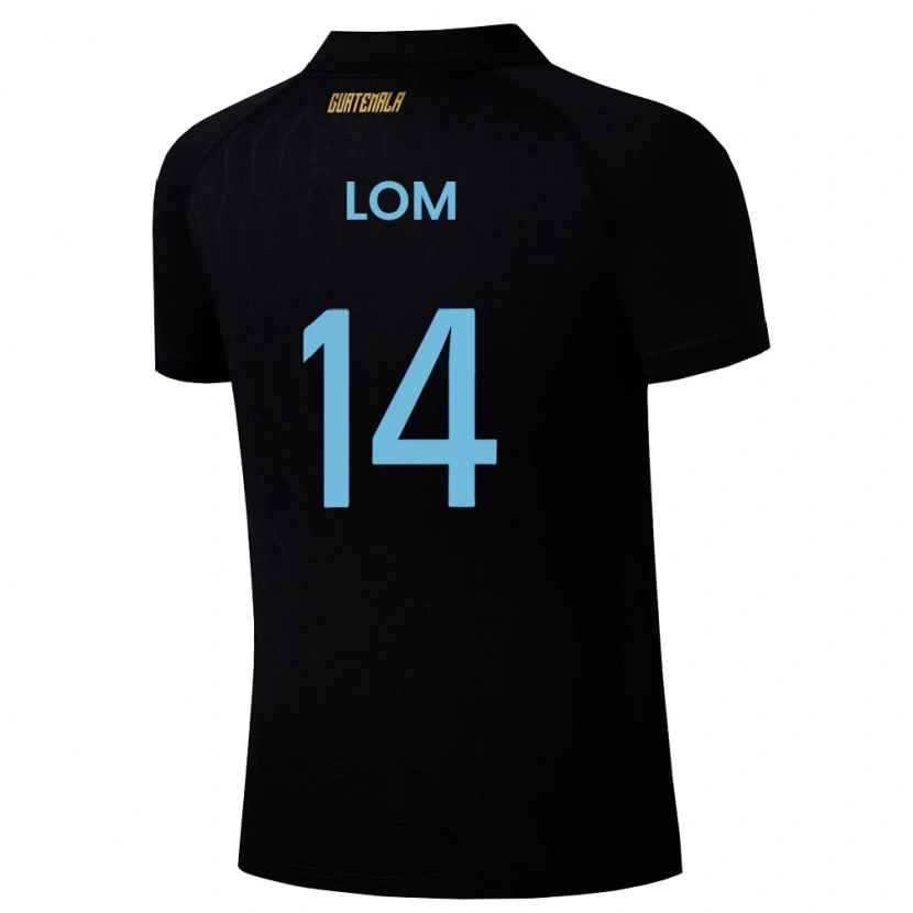 Danxen Män Gwatemala Darwin Lom #14 Svart Himmelblå Vit Bortatröja Matchtröjor 26-28 Tröjor T-Tröja