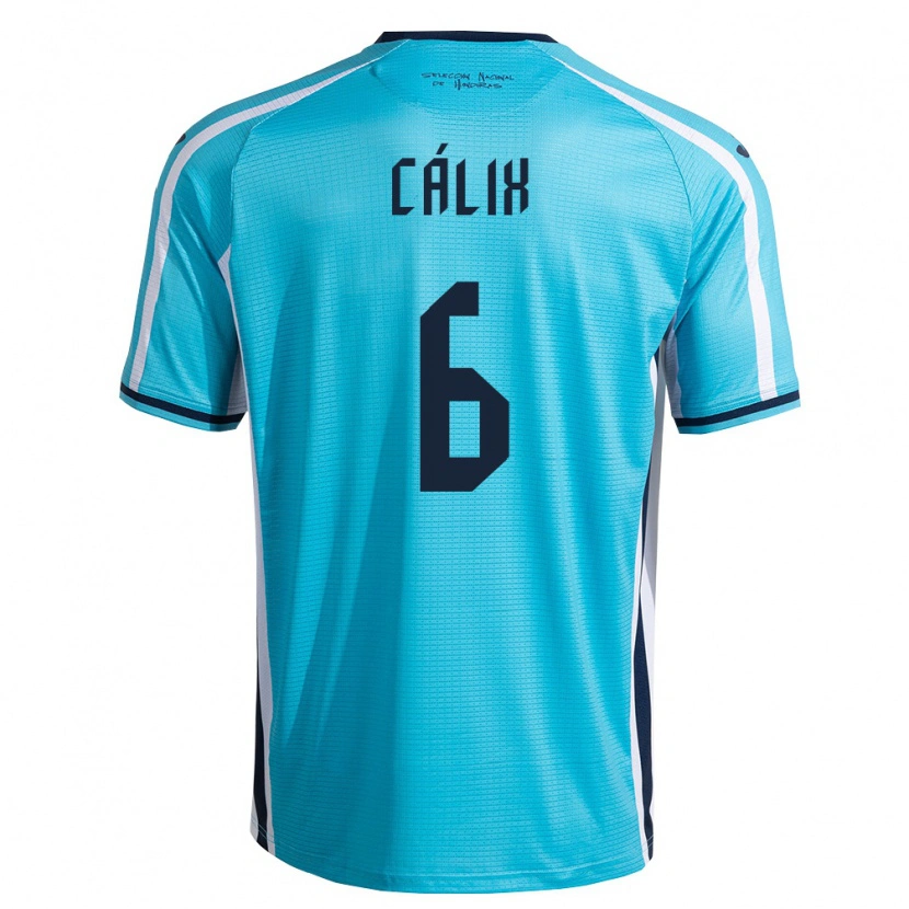 Danxen Män Honduras Noel Cálix #6 Himmelblå Marin Bortatröja Matchtröjor 26-28 Tröjor T-Tröja