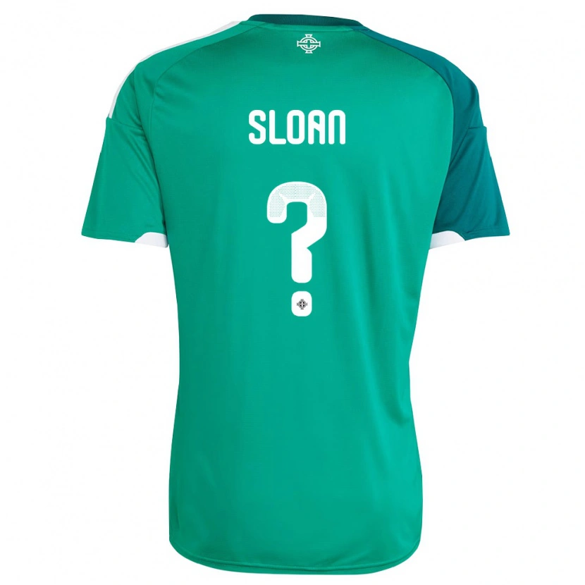 Danxen Kvinnor Nordirland Dylan Sloan #0 Grön Vit Hemmatröja Matchtröjor 26-28 Tröjor T-Tröja
