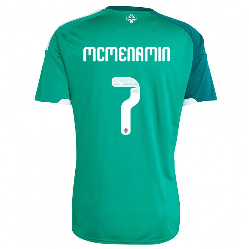 Danxen Kvinnor Nordirland Conor Mcmenamin #7 Grön Vit Hemmatröja Matchtröjor 26-28 Tröjor T-Tröja