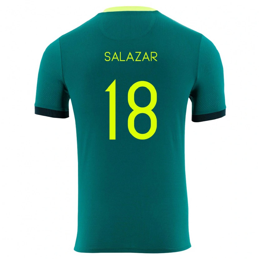 Danxen Kvinnor Bolivia Yeison Salazar #18 Grön Gul Svart Hemmatröja Matchtröjor 26-28 Tröjor T-Tröja