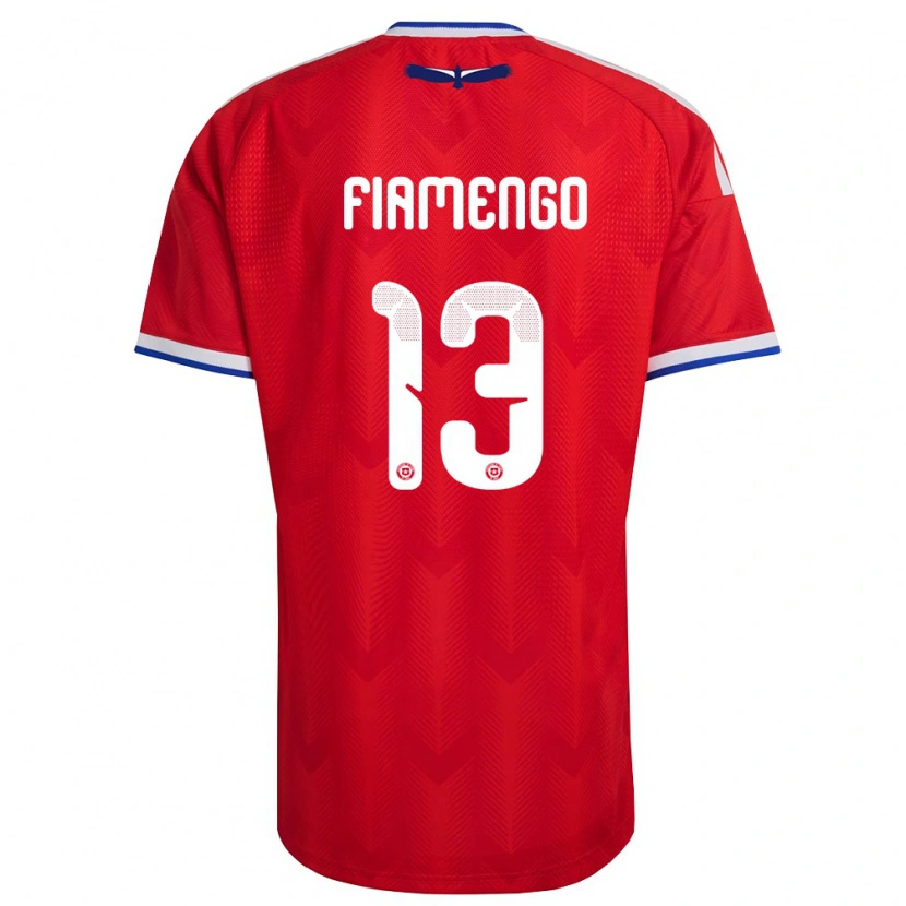 Danxen Kvinnor Chile Darko Fiamengo #13 Röd Vit Blå Hemmatröja Matchtröjor 26-28 Tröjor T-Tröja