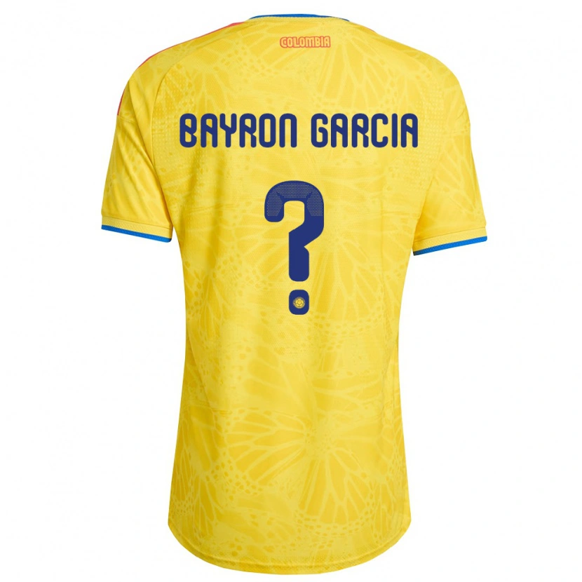 Danxen Kvinnor Colombia Bayron García #0 Gul Blå Röd Hemmatröja Matchtröjor 26-28 Tröjor T-Tröja