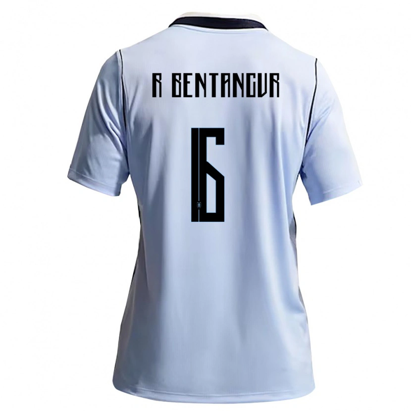 Danxen Kvinnor Uruguay Rodrigo Bentancur #6 Himmelblå Vit Hemmatröja Matchtröjor 26-28 Tröjor T-Tröja