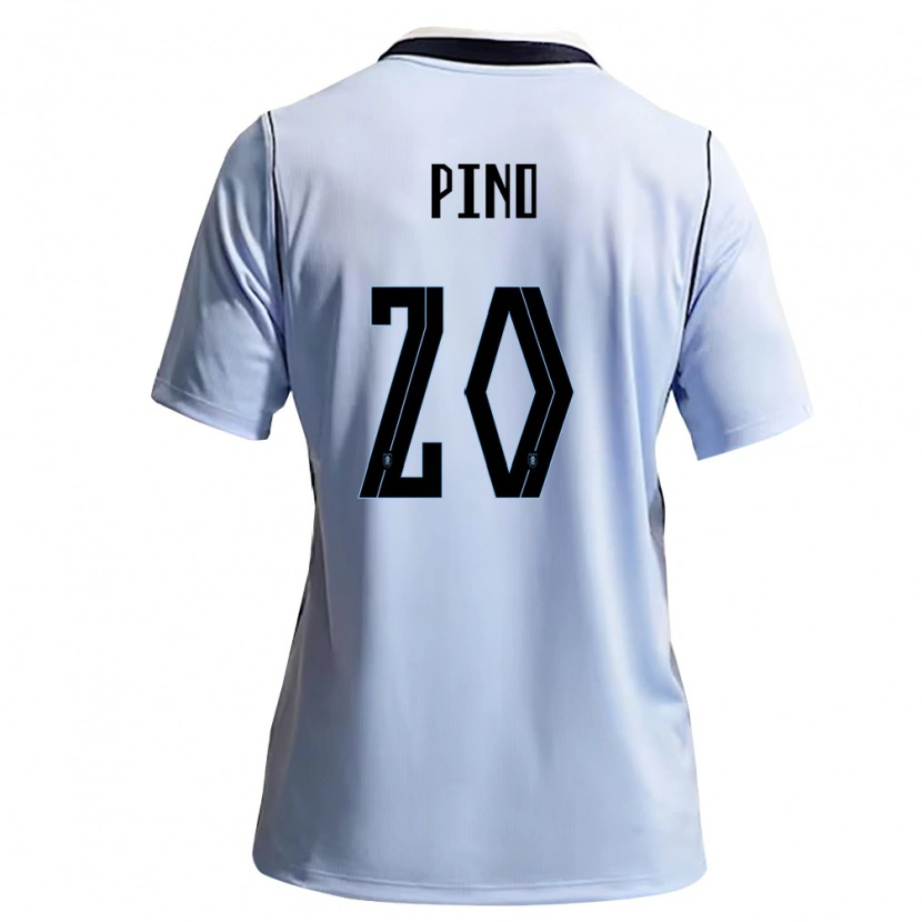 Danxen Kvinnor Uruguay Lucas Pino #20 Himmelblå Vit Hemmatröja Matchtröjor 26-28 Tröjor T-Tröja