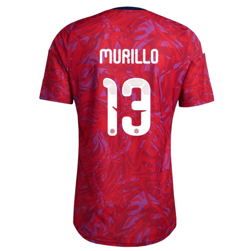 Danxen Kvinnor Costa Rica Aaron Murillo #13 Röd Lila Marin Hemmatröja Matchtröjor 26-28 Tröjor T-Tröja