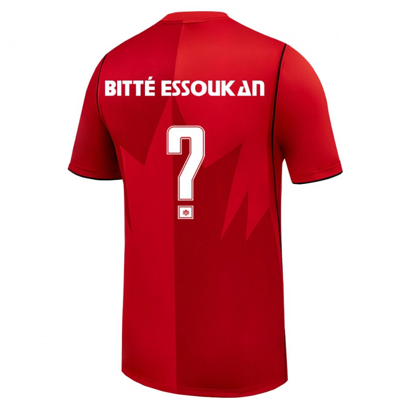 Danxen Kvinnor Kanada Oliver Bitté Essoukan #0 Röd Vit Hemmatröja Matchtröjor 26-28 Tröjor T-Tröja
