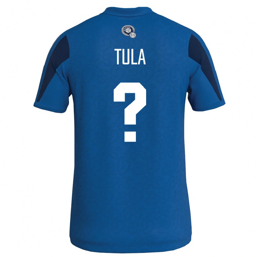 Danxen Kvinnor El Salvador Anderson Tula #0 Blå Marin Hemmatröja Matchtröjor 26-28 Tröjor T-Tröja