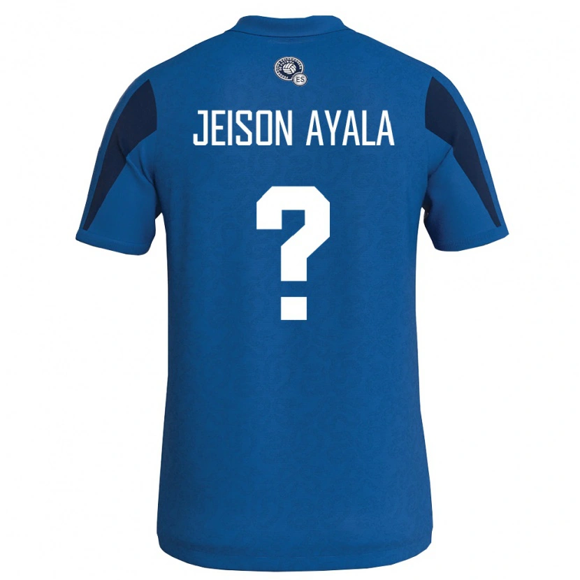 Danxen Kvinnor El Salvador Jeison Ayala #0 Blå Marin Hemmatröja Matchtröjor 26-28 Tröjor T-Tröja