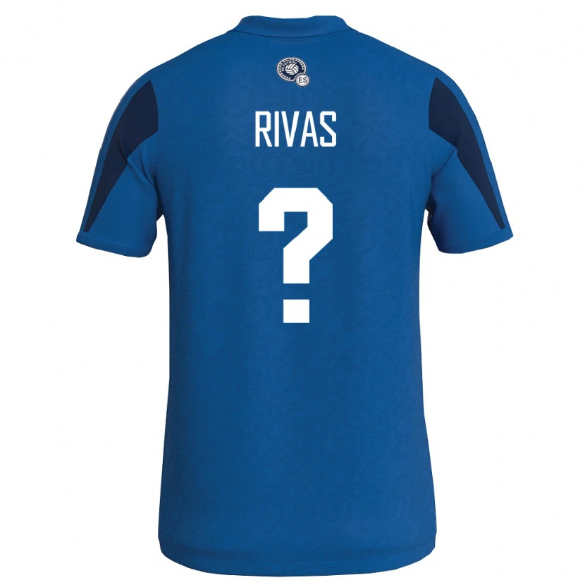 Danxen Kvinnor El Salvador Joseline Rivas #0 Blå Marin Hemmatröja Matchtröjor 26-28 Tröjor T-Tröja