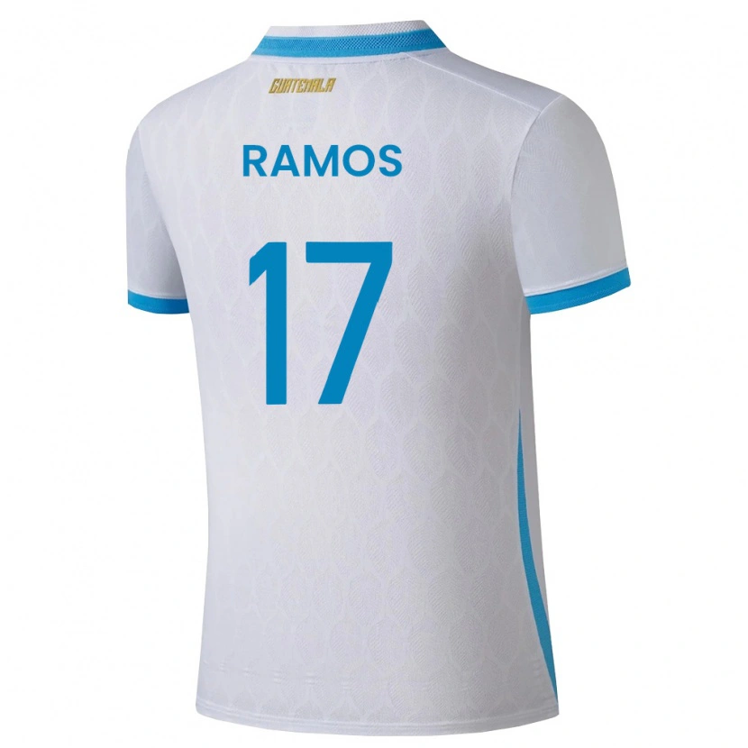 Danxen Kvinnor Gwatemala Julio Ramos #17 Vit Himmelblå Guld Hemmatröja Matchtröjor 26-28 Tröjor T-Tröja