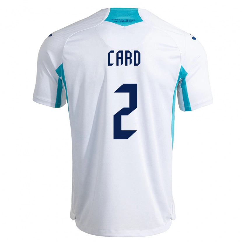 Danxen Kvinnor Honduras Samuel Card #2 Vit Blå Himmelblå Hemmatröja Matchtröjor 26-28 Tröjor T-Tröja