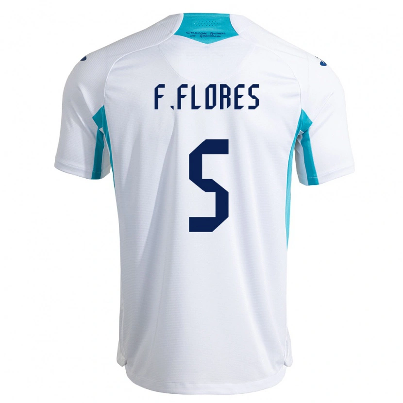 Danxen Kvinnor Honduras Franklin Flores #5 Vit Blå Himmelblå Hemmatröja Matchtröjor 26-28 Tröjor T-Tröja