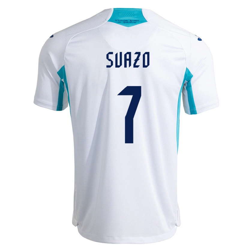 Danxen Kvinnor Honduras Luis Suazo #7 Vit Blå Himmelblå Hemmatröja Matchtröjor 26-28 Tröjor T-Tröja