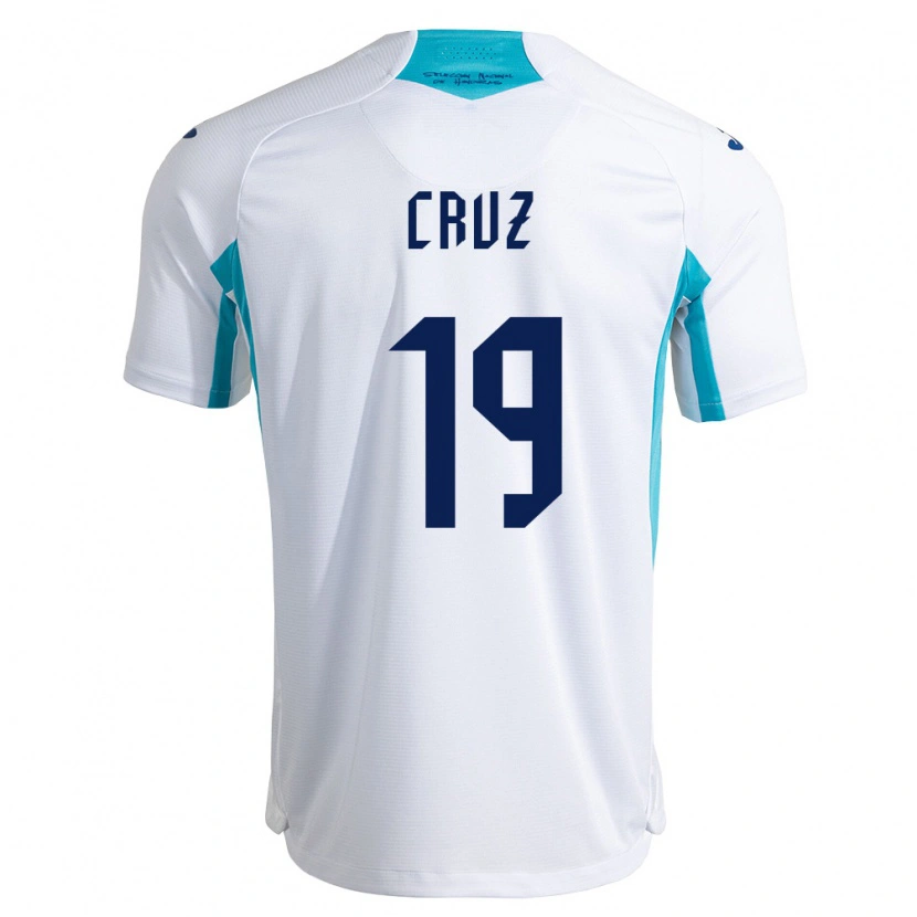 Danxen Kvinnor Honduras Russel Cruz #19 Vit Blå Himmelblå Hemmatröja Matchtröjor 26-28 Tröjor T-Tröja