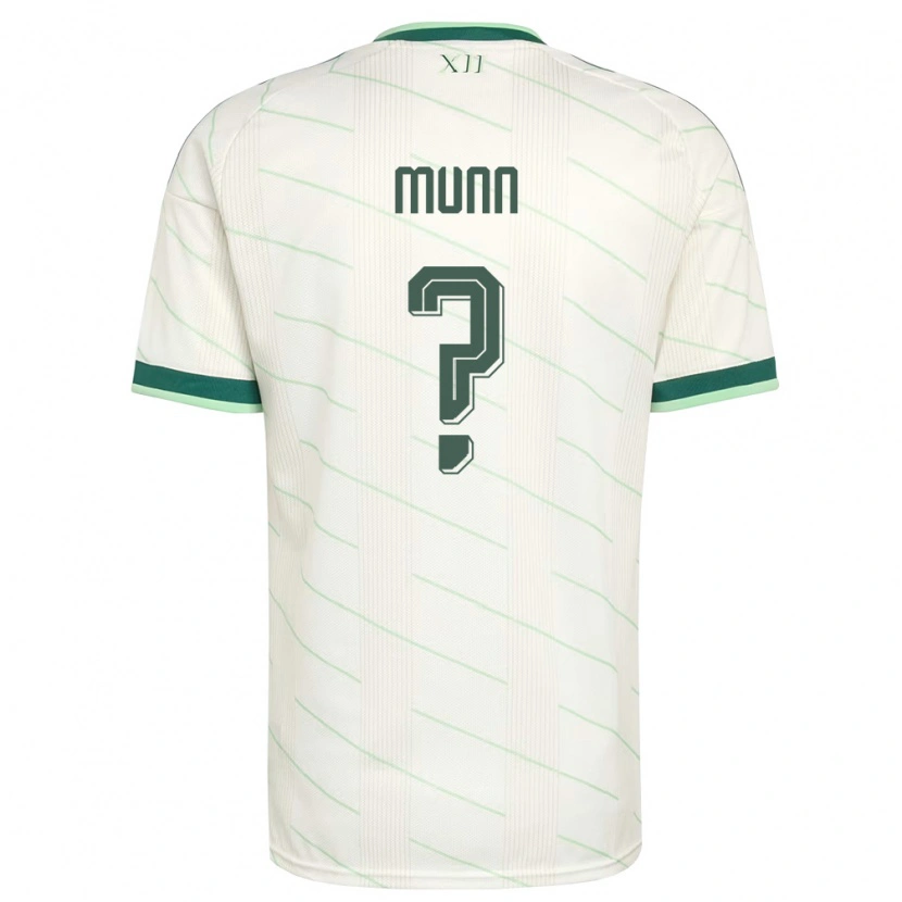 Danxen Kvinnor Nordirland Mason Munn #0 Vit Grön Bortatröja Matchtröjor 26-28 Tröjor T-Tröja