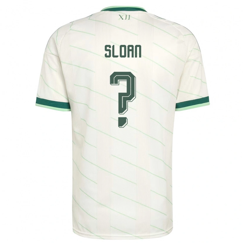 Danxen Kvinnor Nordirland Dylan Sloan #0 Vit Grön Bortatröja Matchtröjor 26-28 Tröjor T-Tröja