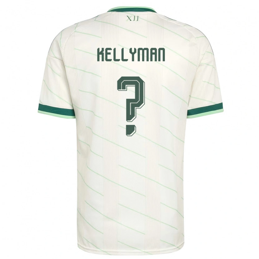 Danxen Kvinnor Nordirland Jahmi Kellyman #0 Vit Grön Bortatröja Matchtröjor 26-28 Tröjor T-Tröja