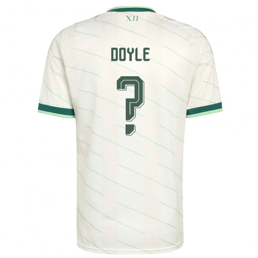 Danxen Kvinnor Nordirland Jayden Doyle #0 Vit Grön Bortatröja Matchtröjor 26-28 Tröjor T-Tröja