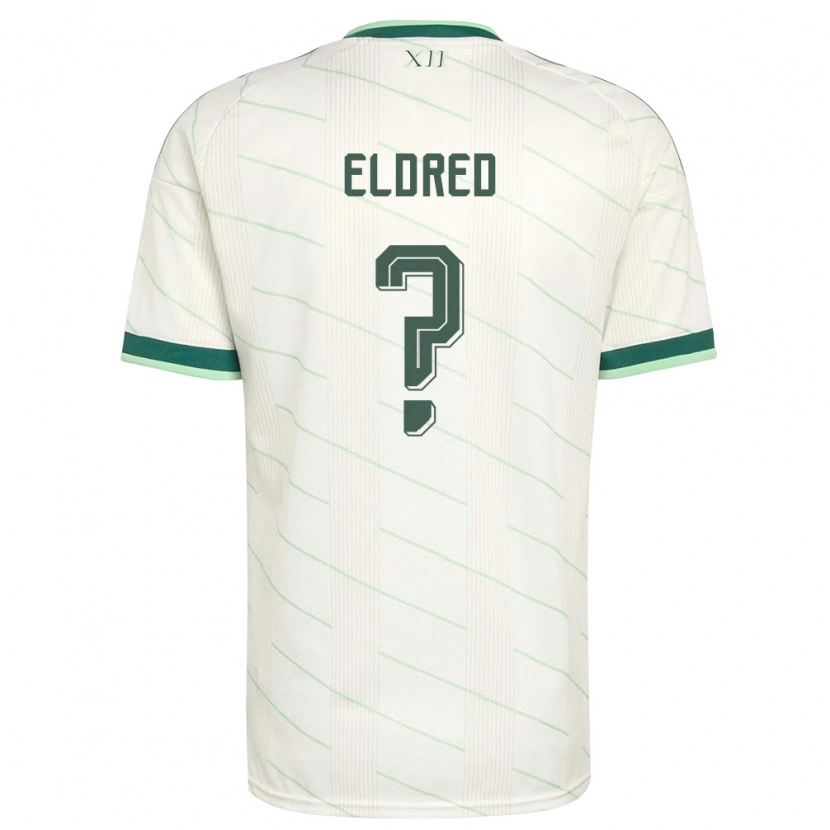 Danxen Kvinnor Nordirland Sydney Eldred #0 Vit Grön Bortatröja Matchtröjor 26-28 Tröjor T-Tröja