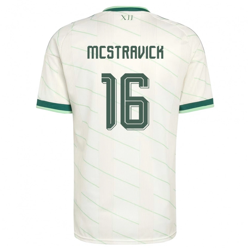 Danxen Kvinnor Nordirland Liam Mcstravick #16 Vit Grön Bortatröja Matchtröjor 26-28 Tröjor T-Tröja