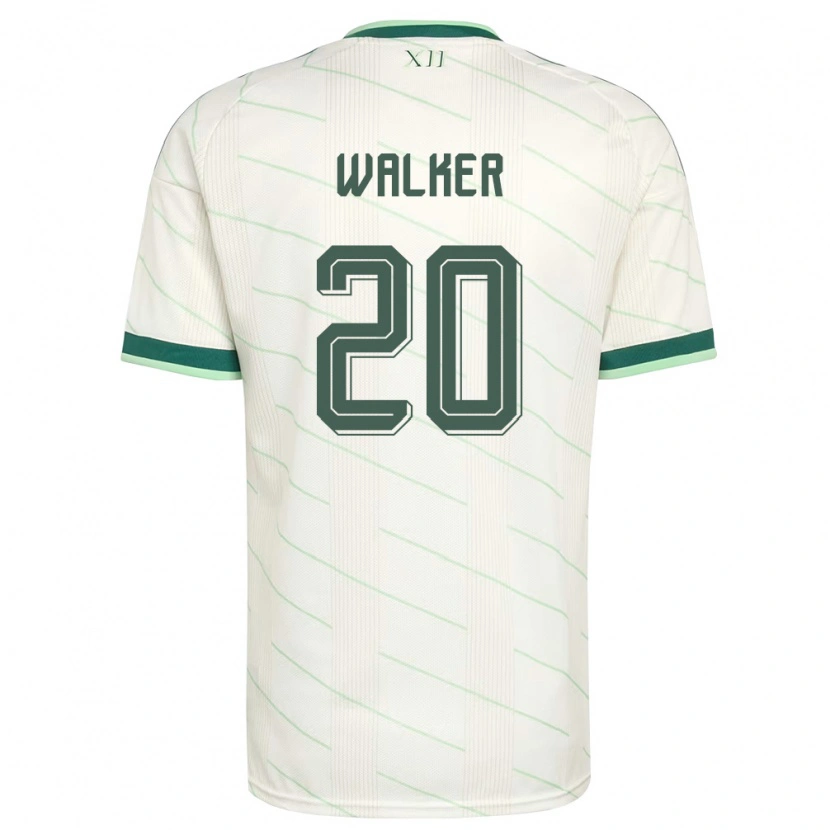 Danxen Kvinnor Nordirland Coist Walker #20 Vit Grön Bortatröja Matchtröjor 26-28 Tröjor T-Tröja