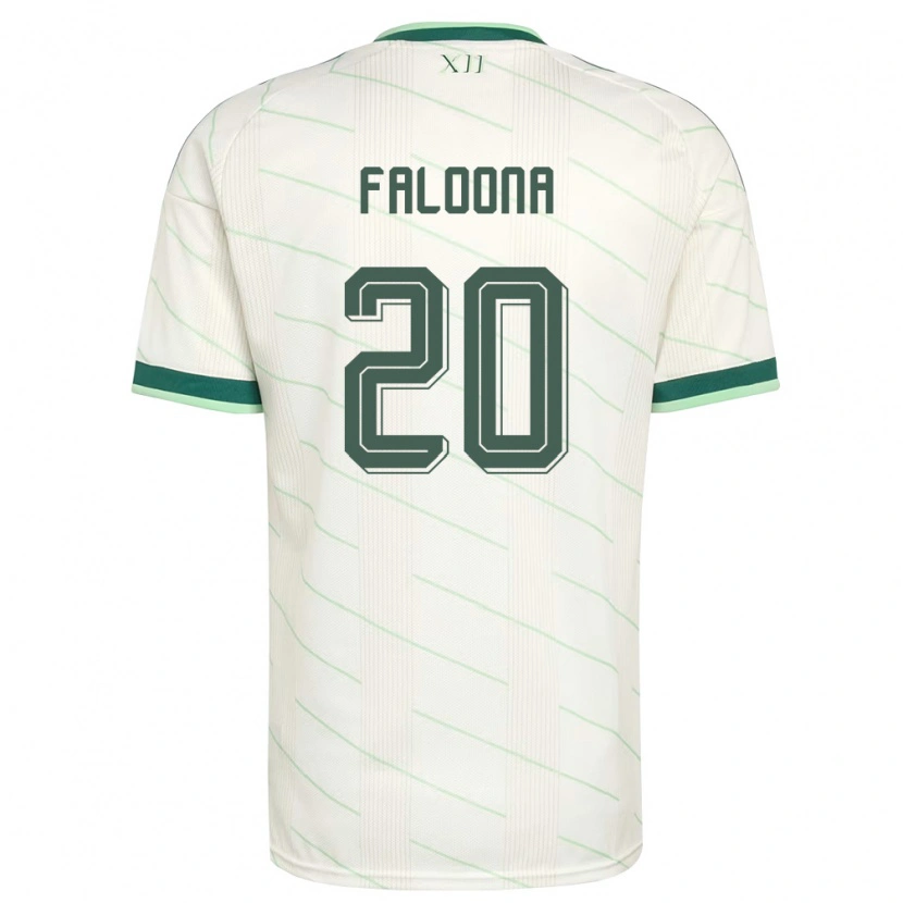 Danxen Kvinnor Nordirland Jack Faloona #20 Vit Grön Bortatröja Matchtröjor 26-28 Tröjor T-Tröja