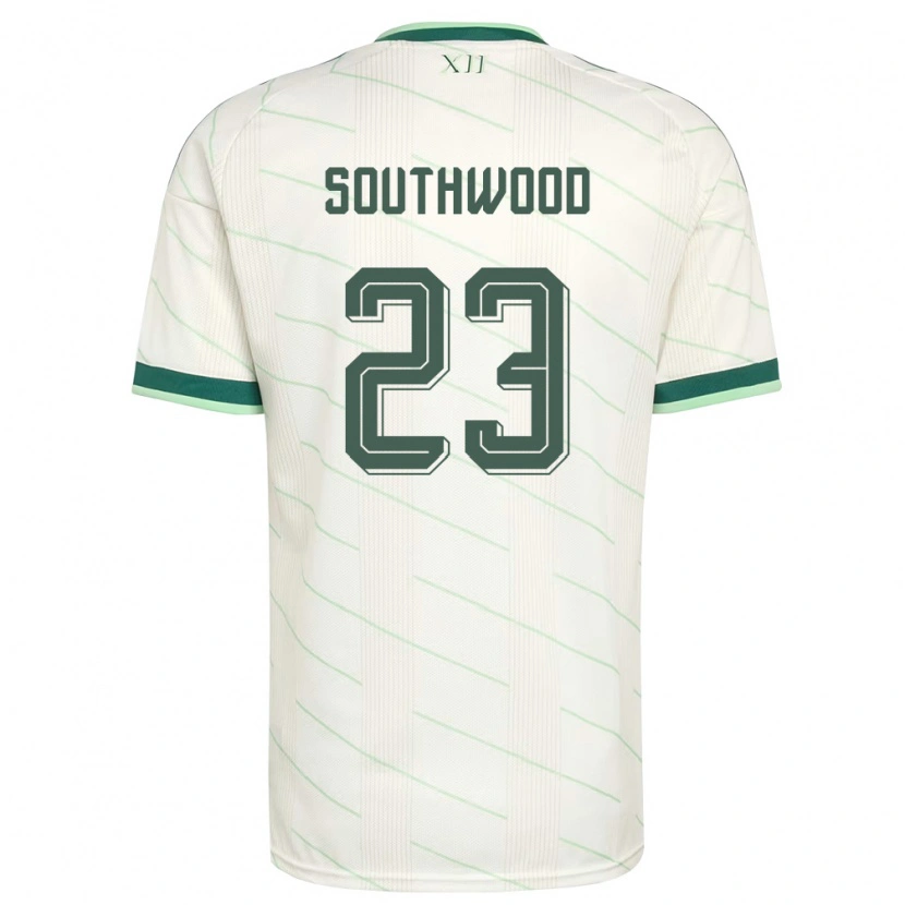 Danxen Kvinnor Nordirland Luke Southwood #23 Vit Grön Bortatröja Matchtröjor 26-28 Tröjor T-Tröja