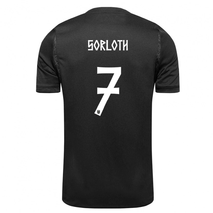 Danxen Kvinnor Norge Alexander Sørloth #7 Svart Bortatröja Matchtröjor 26-28 Tröjor T-Tröja
