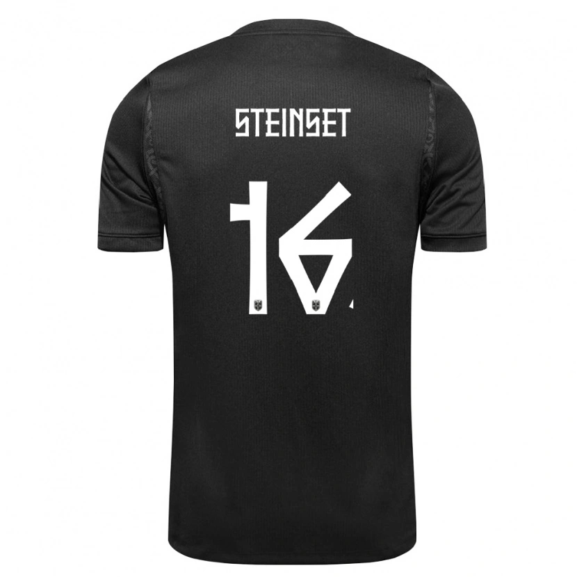 Danxen Kvinnor Norge Kristoffer Steinset #16 Svart Bortatröja Matchtröjor 26-28 Tröjor T-Tröja