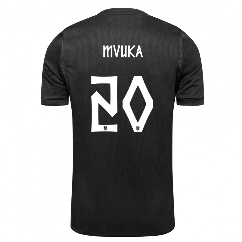 Danxen Kvinnor Norge Joel Mvuka #20 Svart Bortatröja Matchtröjor 26-28 Tröjor T-Tröja
