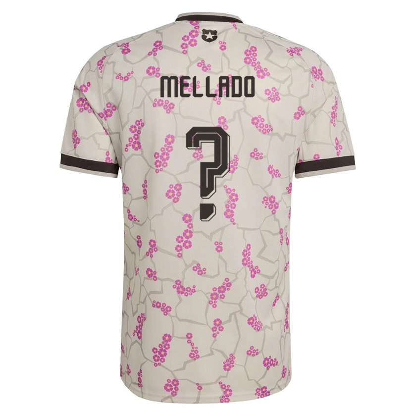 Danxen Kvinnor Chile Catalina Mellado #0 Vit Lila Bortatröja Matchtröjor 26-28 Tröjor T-Tröja